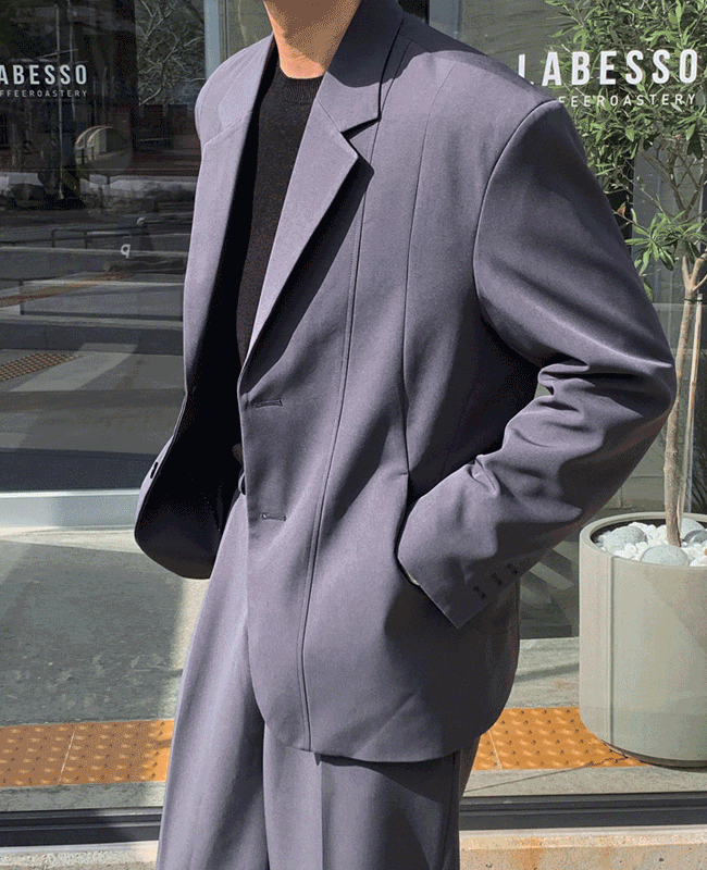 드로우 투버튼 자켓(5color)