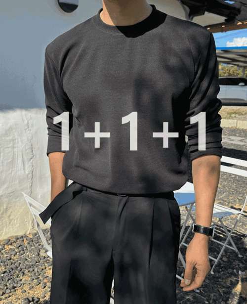 1+1+1 구김없는 리얼 링클프리 티셔츠(8color)