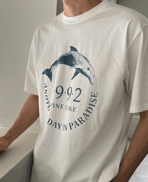 시원한 돌고래 반팔티(3color)
